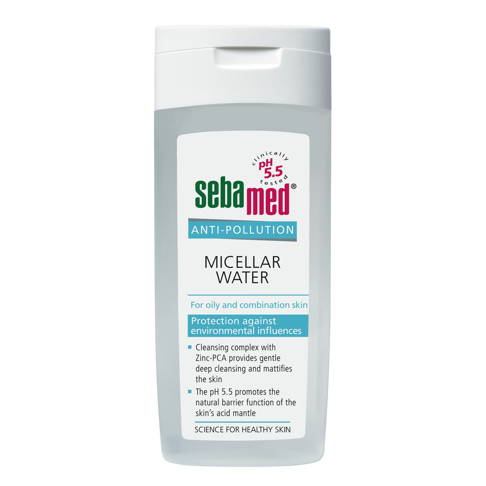Ujë micellar Sebamed Anti-pollution, për lëkurë të yndyrshme dhe të kombinuar, 200ml