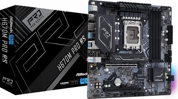 Pllakë amë ASRock, Intel H670, Socket 1700, Micro ATX