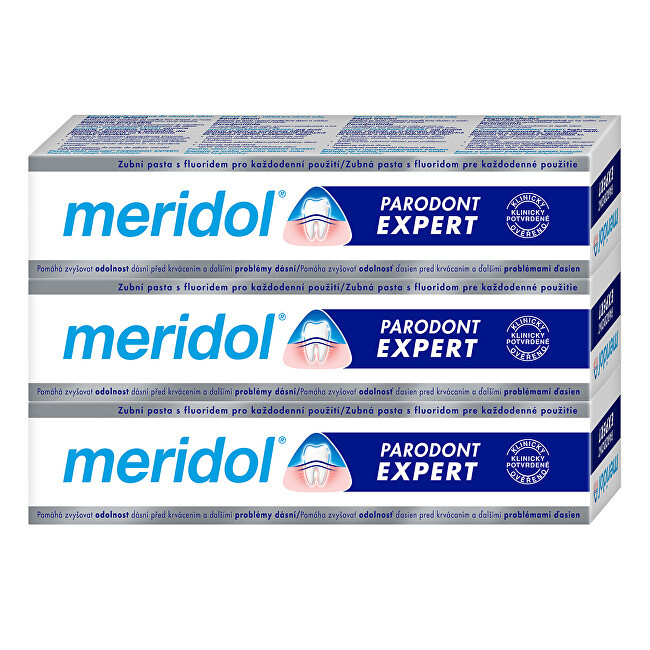 Pastë për dhëmbë Meridol Paradont Expert, 3 x 75 ml