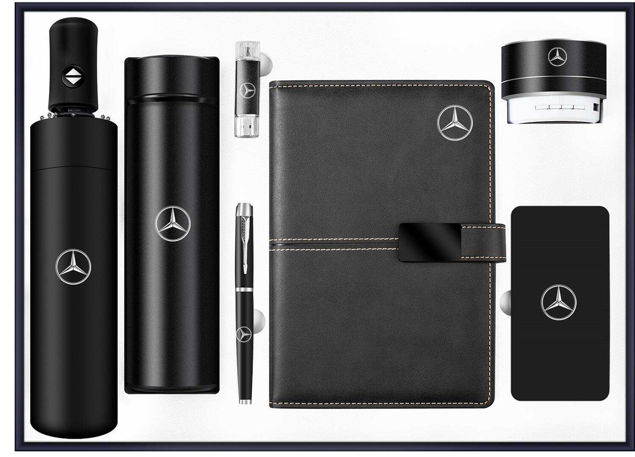 Set dhuratë Nrubi me dizajn Mercedes, DHCMZ , e zezë