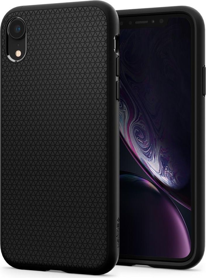 Mbrojtëse telefoni Spigen, për Apple iPhone XR, e zezë Mbrojtëse telefoni Spigen, për Apple iPhone XR, e zezë