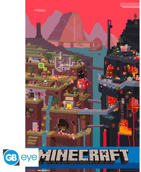 Poster Minecraft - Minecraft World (91.5x61)