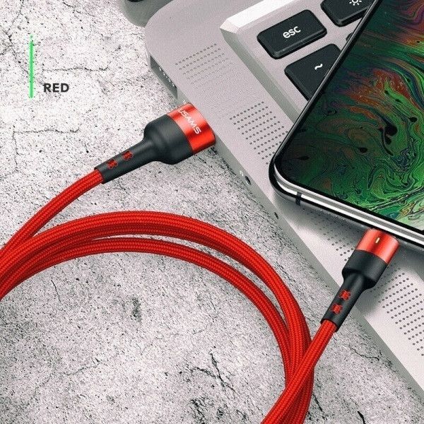 Kabllo USAMS U26 1m 2A SJ311IP02 (US-SJ311), e kuqe