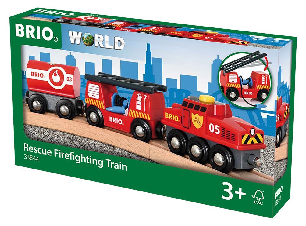 Tren lodër Brio Fire Department, +3 vjeç