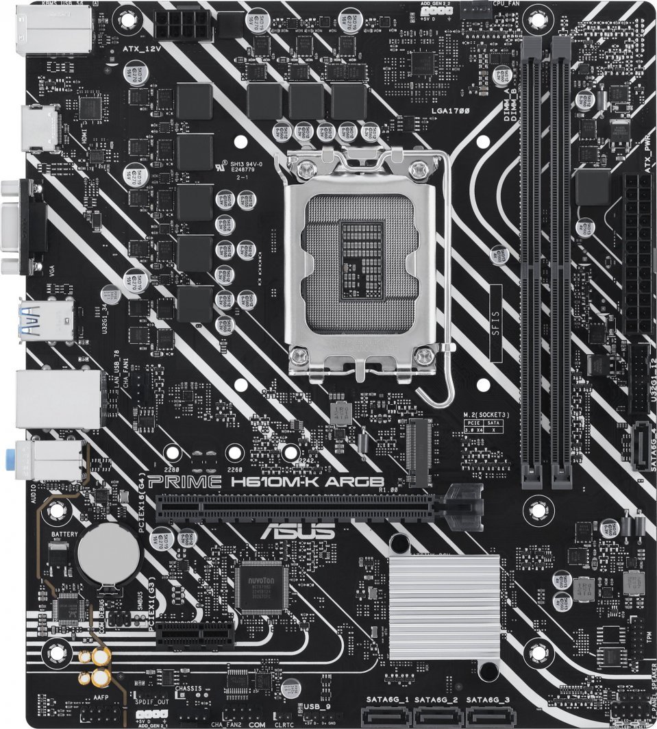 Pllakë amë Asus PRIME H610M-K ARGB
