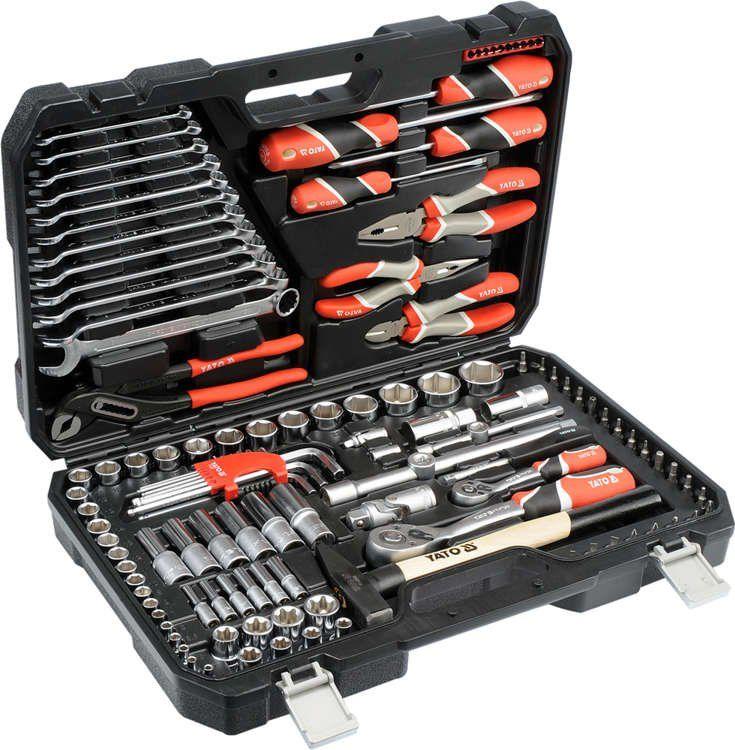 Set mjetesh pune Yato YT-38901, 1/4", 1/2", 122 copë