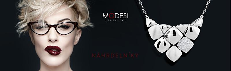 MODESI M43047 Сребрен Ѓердан со Цирконски Камења