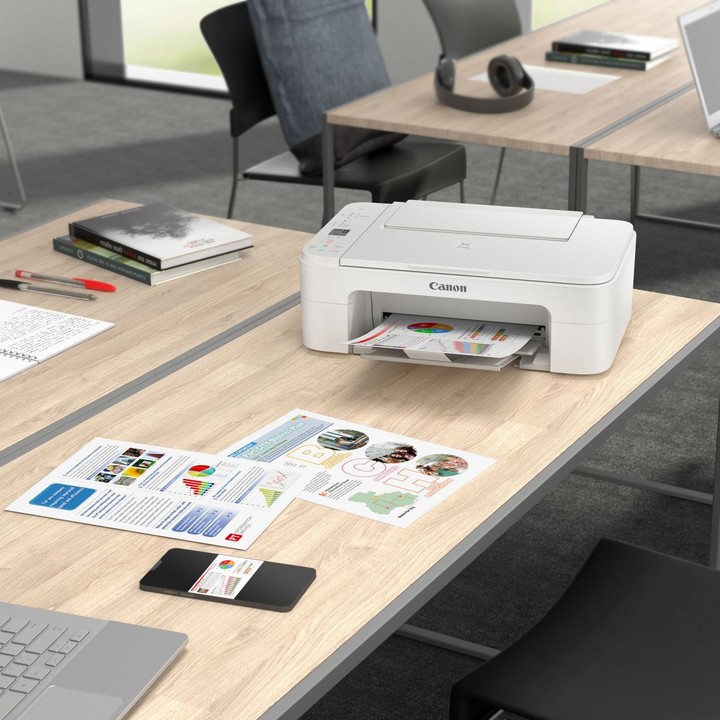 Printer multifunksional Canon PIXMA TS3351, i bardhë