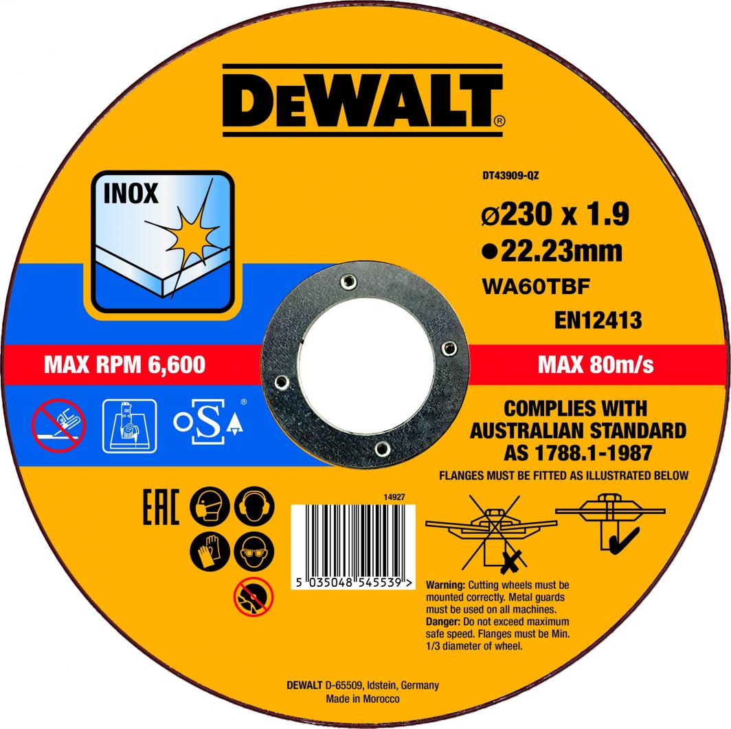 Disk metali për prerje Dewalt, 230x1.9mm