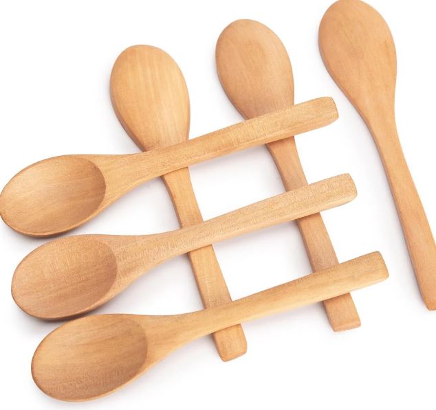Lugë të vogla nga druri Bamboo Nrubi B1, 6 copë