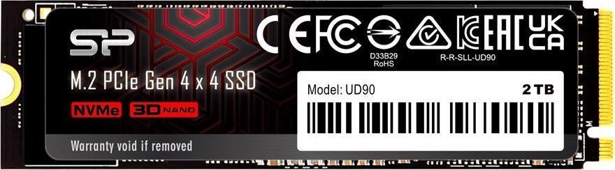 SSD диск Silicon Power UD90, 2TB, M.2 2280 PCI-E x4 Gen4 NVMe