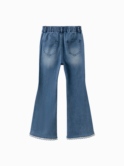Pantallonat Flared Denim  Classic Blue