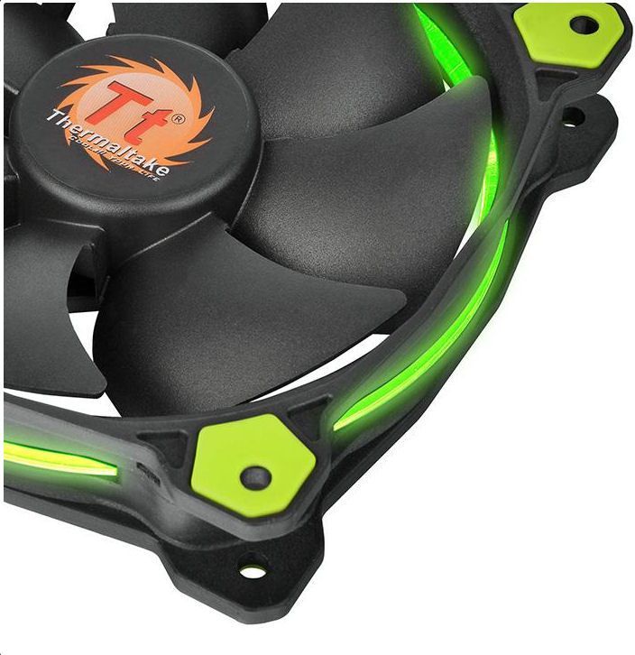 Ftohës Thermaltake Riing LED, 120 mm, i gjelbër