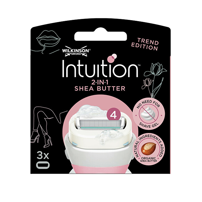 Koka zëvendësuese Intuition 2në1 me gjalpë shea , 3 copë