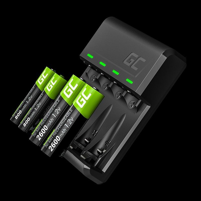 Karikues Green Cell VitalCharger për bateri AA AAA R6 R03 Ni-MH