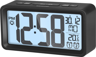 Orë digjitale me alarm Sencor SDC 2800 B, e zezë