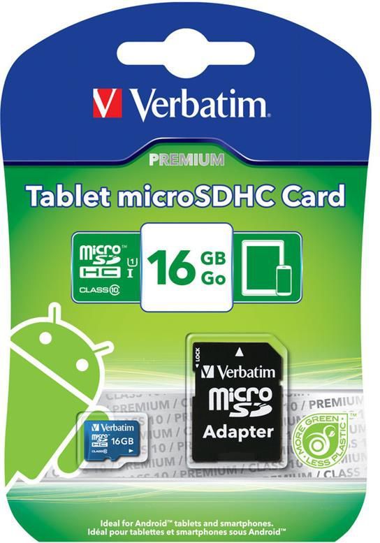 Kartë memorie Verbatim Premium MicroSDHC (44084), 64 GB, Class 10, UHS-I/U1