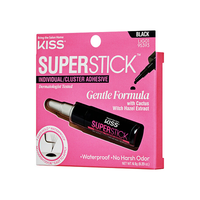 Ngjitës për qerpikë KISS, 6.5 g, i zi