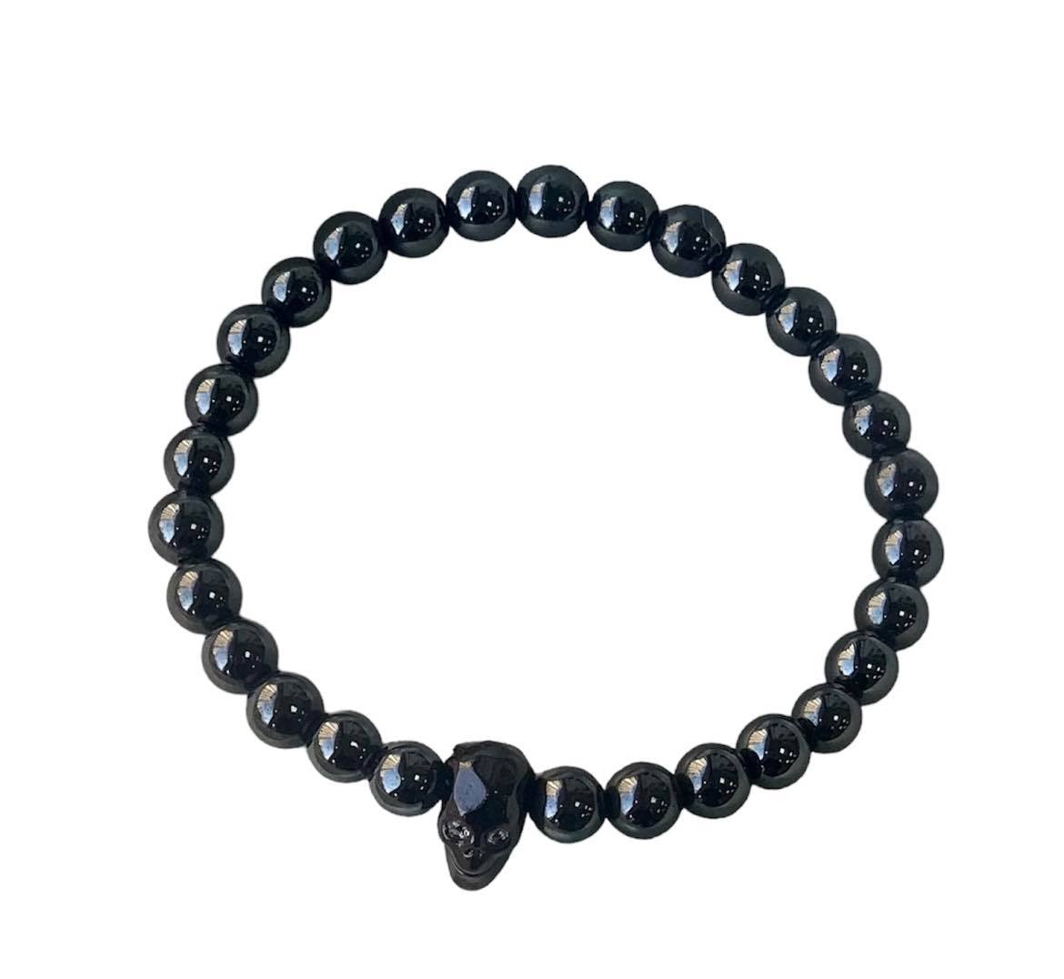 Byzylyk Dar Dark Skull Hematite, zirkon, i zi