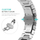 Rrip ore 4wrist Iron Man Steel për Apple Watch 42/44/45/49 mm, i argjendtë