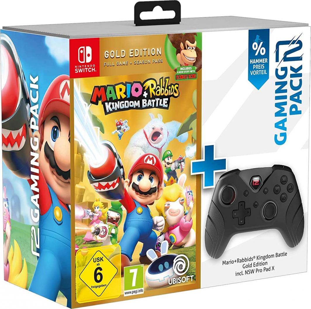 Kontroller Ready2Gaming Nintendo Pro X + Mario + Rabbids Kingdom Battle, wireless, i zi