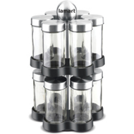 Set kavanoza për erëza Lamart LT7044, 12 copë, transparente
