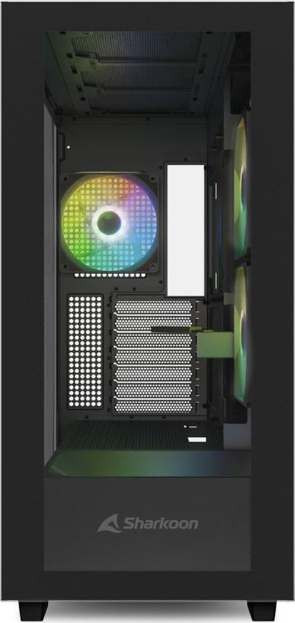 Куќиште за компјутер Sharkoon Rebel C60 ARGB, Црна, Full Tower