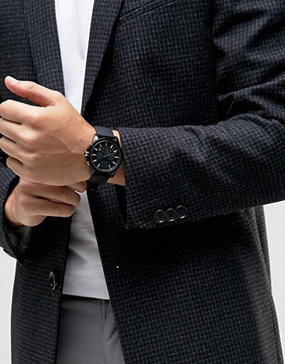 Orë dore Armani Exchange Black Tech Sport Chrono AX1326