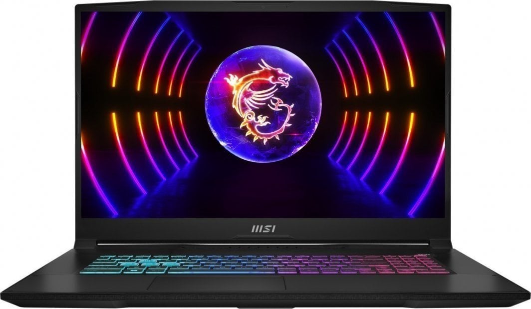 Лаптоп MSI Katana 17 B12UCRK-1056XPL, 17.3" 144 Hz, Intel Core i7-12650H, 16 GB RAM, 512 GB SSD, NVIDIA GeForce RTX 3050