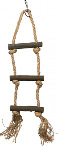 Shkallë me litar për zogj Trixie 3 STEPS, 40cm Shkallë me litar për zogj Trixie 3 STEPS, 40cm