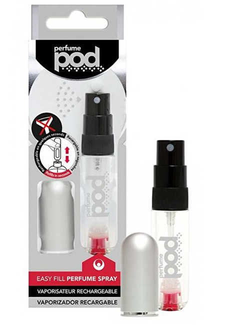 Shishe për parfum Travalo Pod Pure Essentials, 5 ml, argjendi