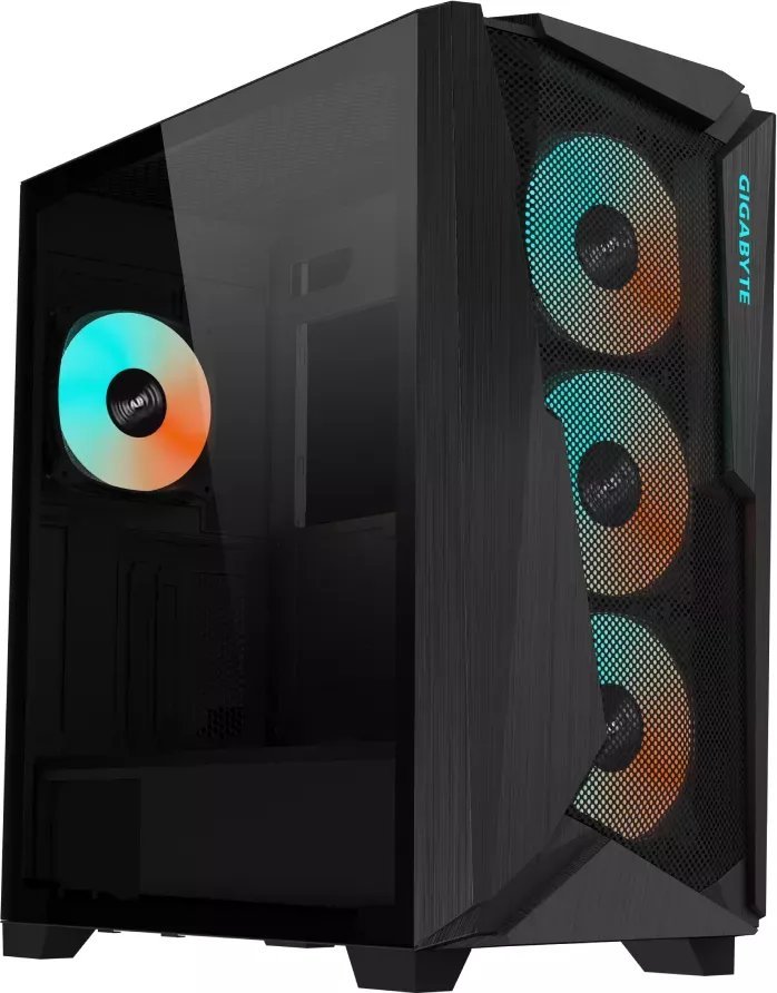 Kasë Gigabyte C301 Glass, e zezë, Midi Tower