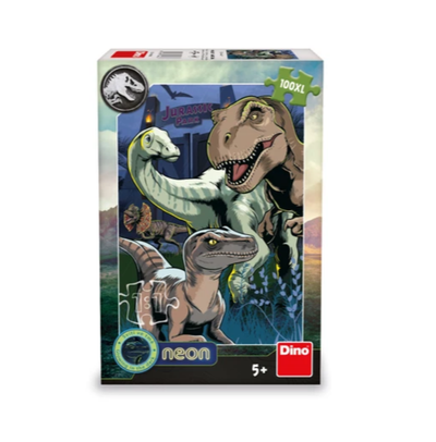 Puzzle Dino Jurassic World Neon, 100XL pjesë, 5+ vjeç