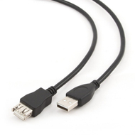Kabllo Gembird, USB A / USB A, 3 m, e zezë Kabllo Gembird, USB A / USB A, 3 m, e zezë