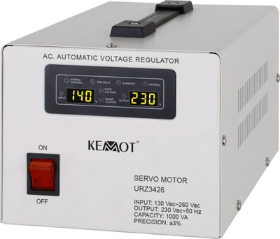 Stabilizator voltazhi Kemot MSER-1000, i bardhë