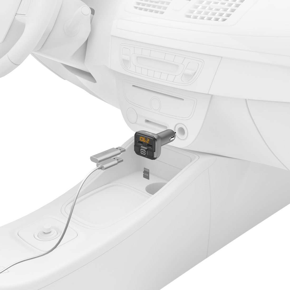 Transmetues FM Hama 14164, me Bluetooth®