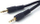 Kabllo MicroConnect, Jack 3.5mm - Jack 3.5mm, 3m, e zezë