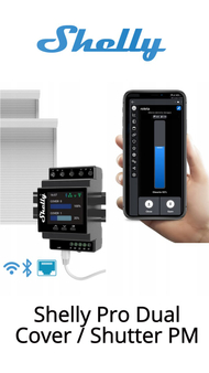 Ndërprerës inteligjent Shelly Pro Dual Cover / Shutter PM
