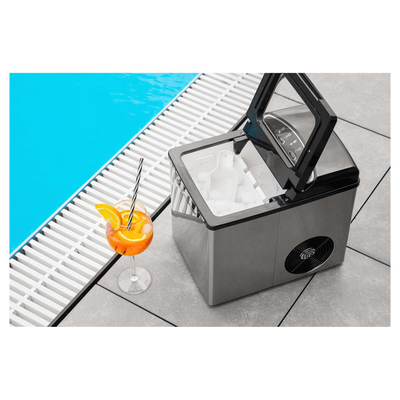 Makinë për akull SIM 3500SS 1.9l 105W, e argjendtë