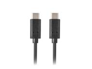 Kabllo Lanberg, USB C / USB C, 1 m, e zezë