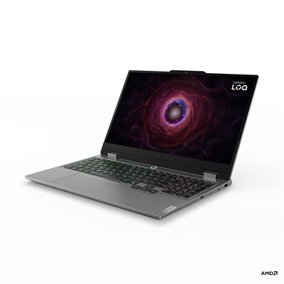 Laptop Lenovo NB LOQ 15ARP9, 15.6", AMD Ryzen 5 7235HS, 24GB(2x12GB)SO-DIMM DDR5-4800, 512GB SSD M.2 2242 PCIe 4.0 NVMe, NVIDIA GeForce RTX 3050 6GB GDDR6, Luna Grey