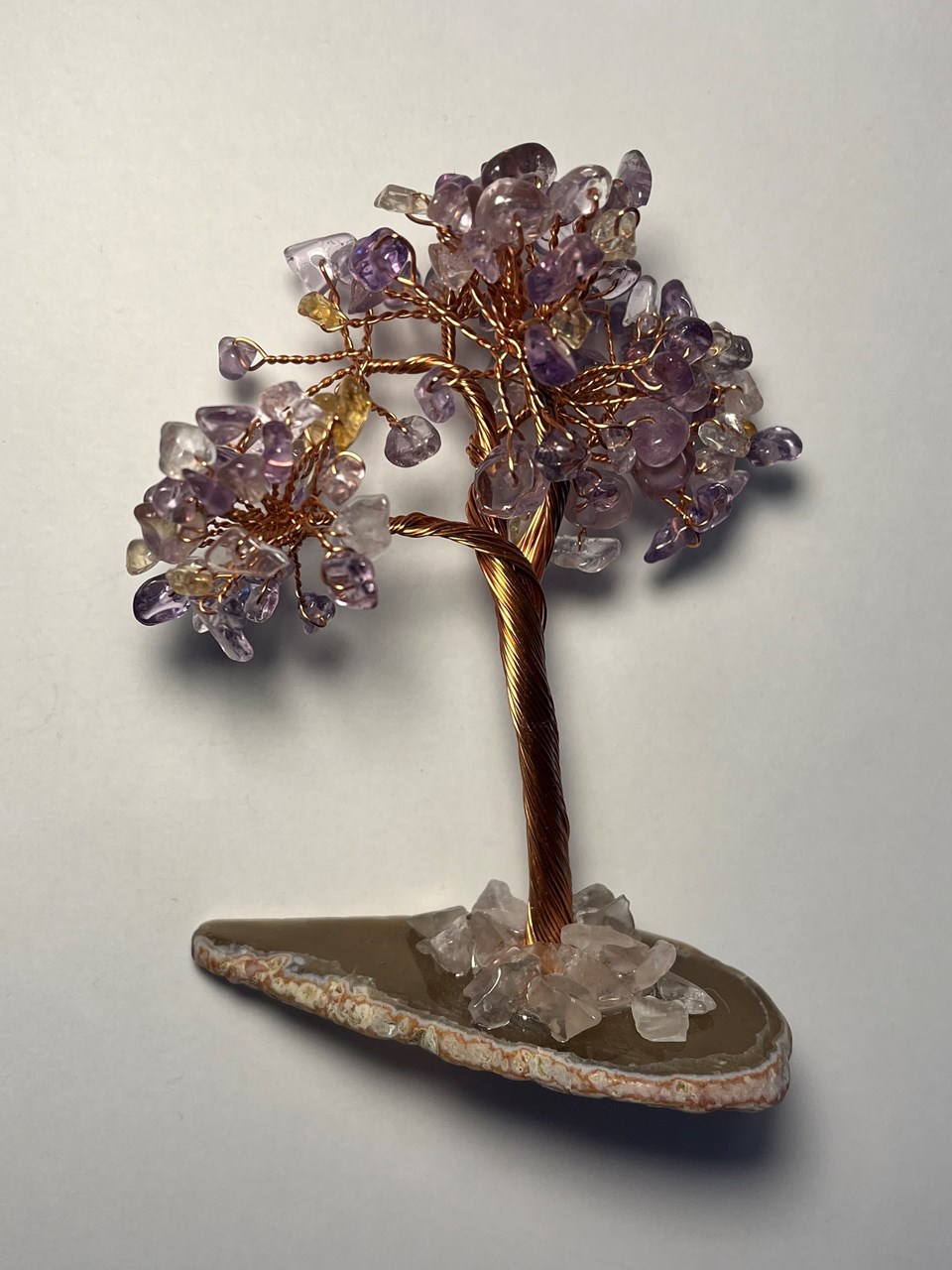 Gurë natyral Dar Amethyst, 12 cm, vjollcë