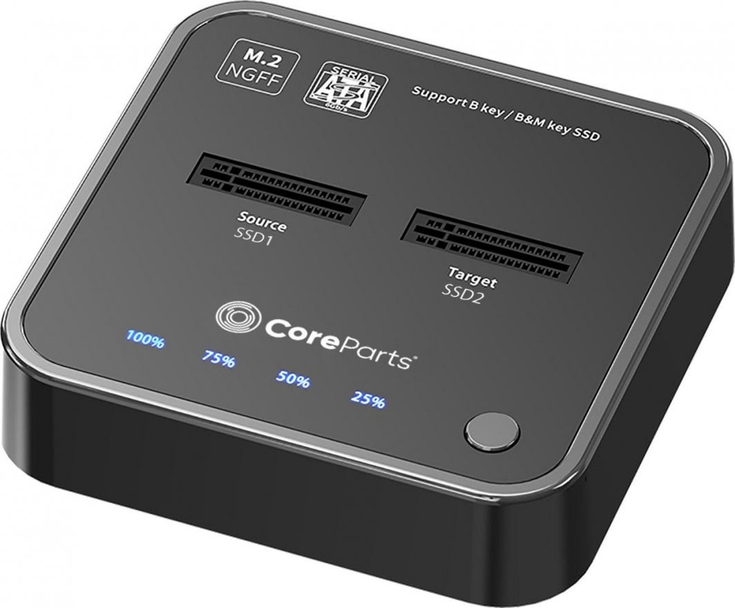 Docking station me funksion klonimi CoreParts USB3.2 Type C (10 Gbps) SATA M.2 SSD
