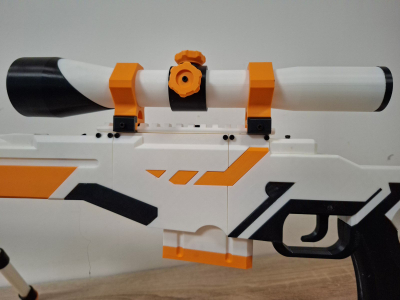 AWP Asiimov Skin 3D Print – Replikë nga CS2, 115cm