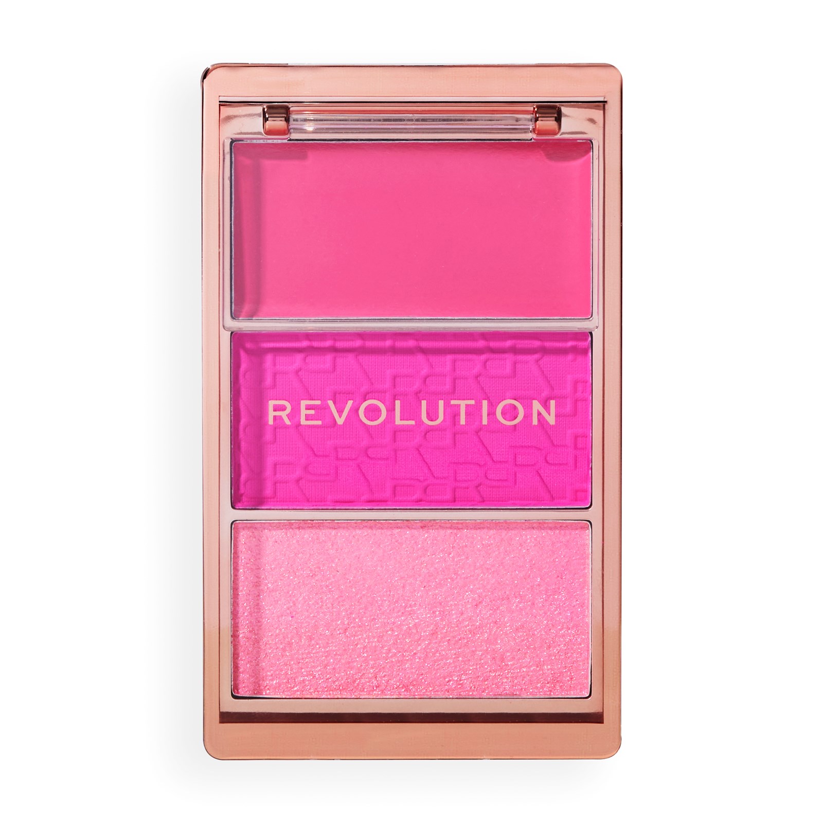 Ruzh Revolution Blush Icon Palette, Hot Pink Flag