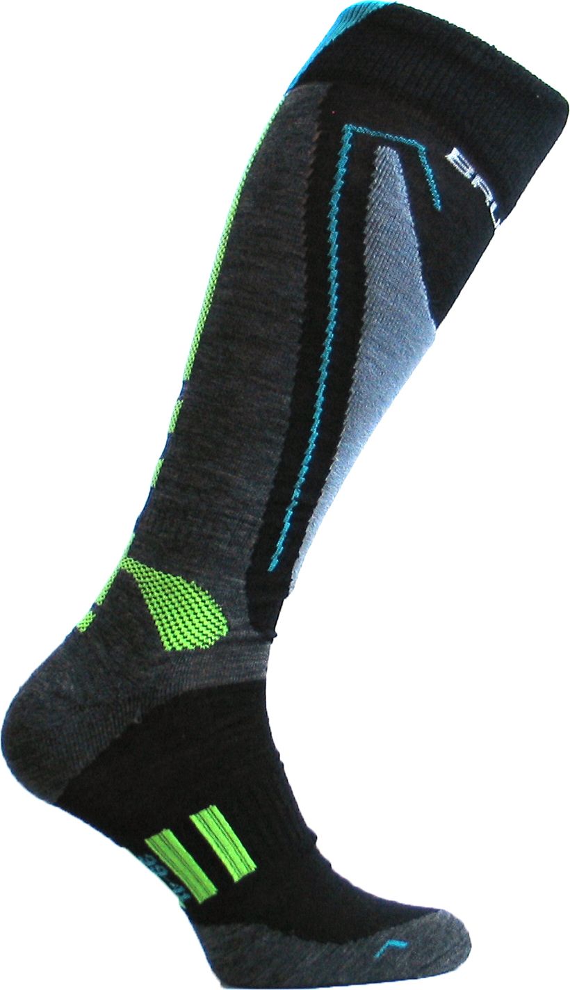 Çorape sportive Brubeck BSN002/J, XXS(30-32), të hirta / të gjelbra