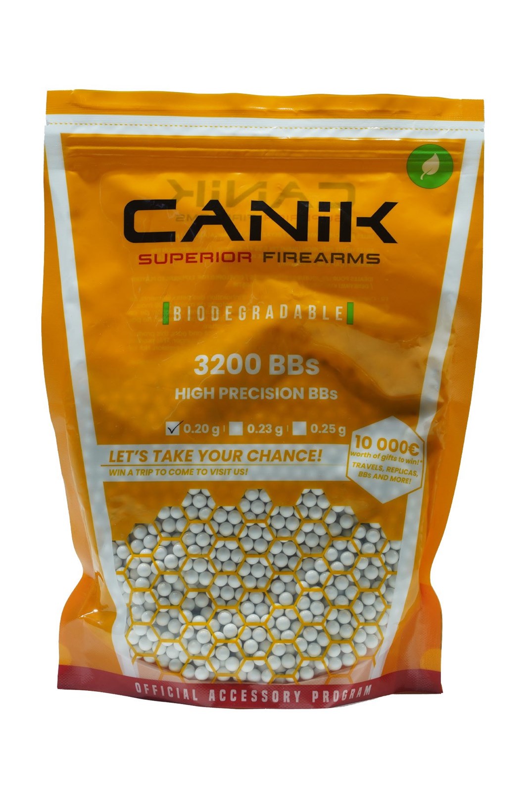 AIRSOFT BBs, CANIK BBs. 3200pcs, 20gr. BIO
