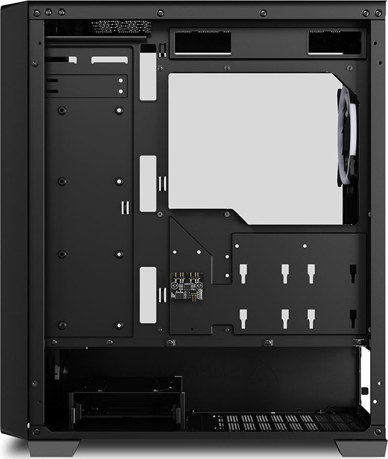 Куќиште за компјутер Sharkoon VS8 RGB, Црна, Midi Tower