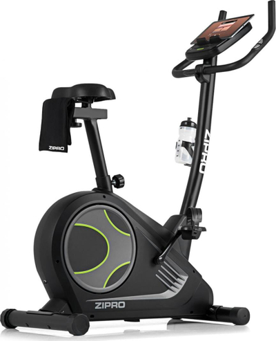 Biçikletë elektro-magnetike për ushtrime Zipro Flame, iConsole+, e hirtë / gjelbër