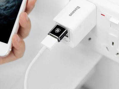Adapter Baseus, USB A në USB C, i zi